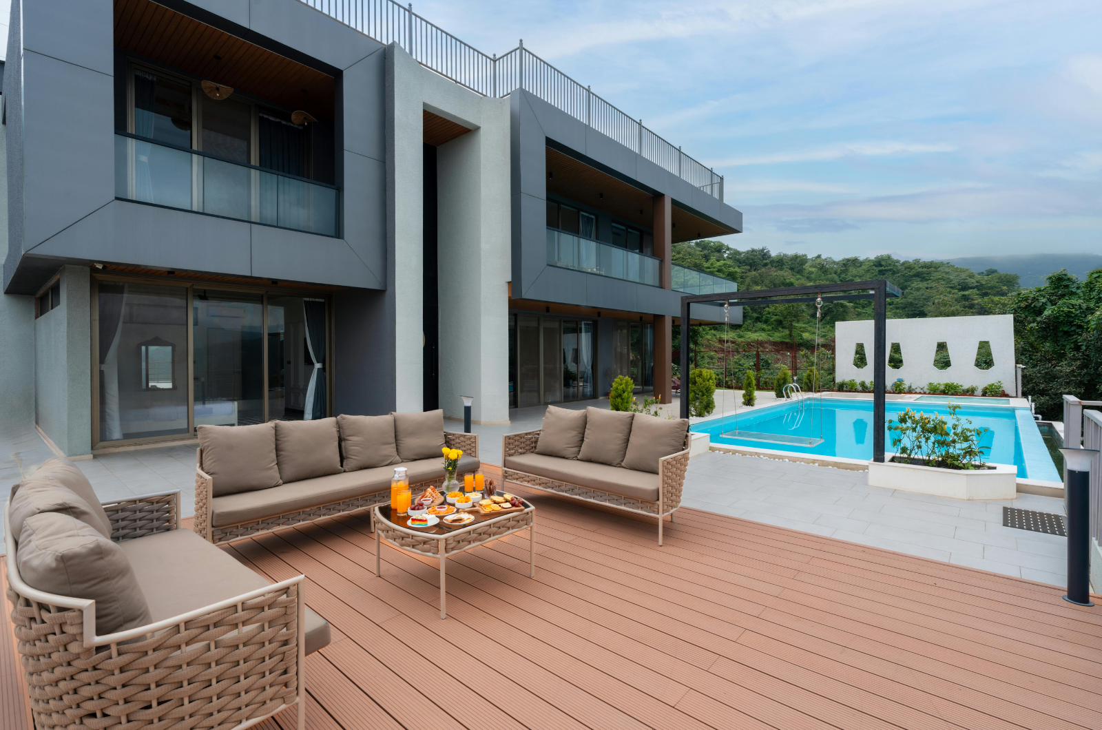 Modern Colorado Springs home with pool and patio